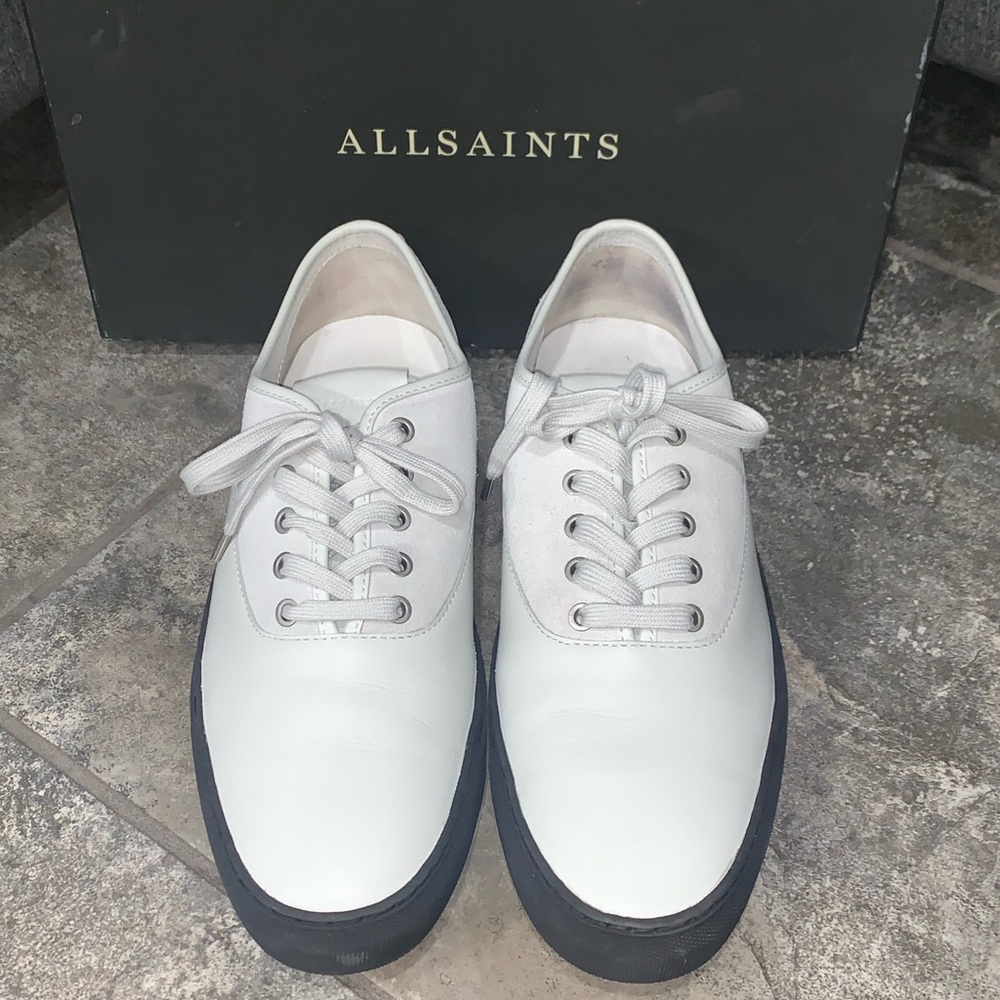 All Saints Denver Low Chalk Mens Sneakers Sz 11